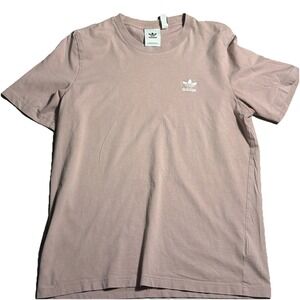 Adidas Originals Trefoil Logo T-Shirt Pink Mens Size M Casual Streetwear